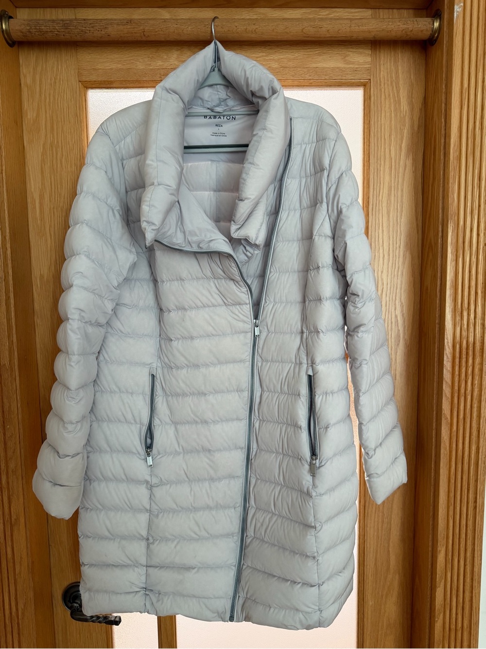 Babaton Reza Long Quilted Puffer Coat